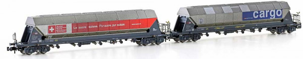 Hobbytrain H23479 - SBB Set 2-teilig Silowagen Taggnpps Ep.6, gealtert