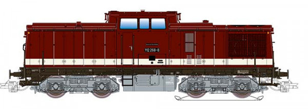 ESU 31767 - DR Diesellok BR 112 altrot Ep.4, Zustand um 1989, AC/DCC + Sound