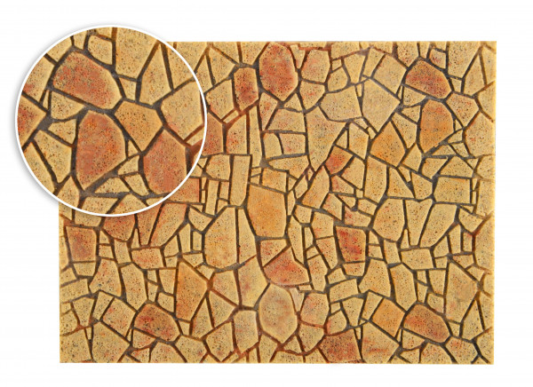 Vollmer 48227 - Polygonalplatte aus Steinkunst, mediterran