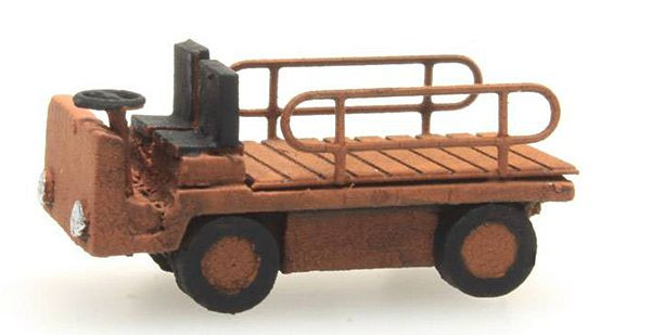 Artitec 322.012 - Elektro-Bahnsteigkarre orange,Fertigmodell aus Resin, lackiert