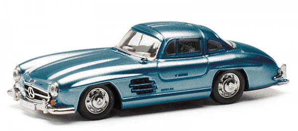 Herpa 430975-002 - Mercedes-Benz 300 SL Flügeltürer, hellblaumetallic