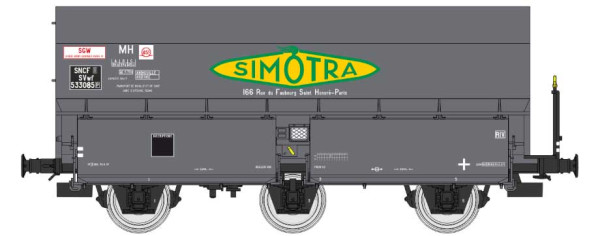 REE WB-963 - SNCF Selbstentladewagen MH45 dunkelgrau Ep.3, "Simotra", Koksladung