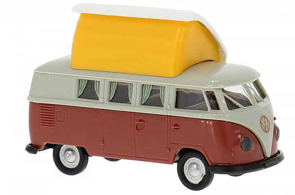 Brekina 31635 - VW T1b Camper grau/rot Vorbildbaujahr 1960