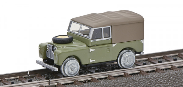 Schuco 452663600 - Land Rover 88 Schienenfahrzeug