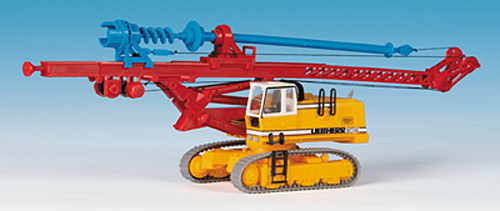 Kibri 11279 - Hydraulikbagger mit Bohrgerät Länge 27 cm Breite 5,5 cm
