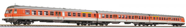 Liliput 133177 - DB Dieseltriebzug BR 614/914 3-teilig blutprange/kieselgrau Ep.4, AC-digital