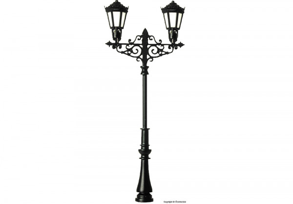 Viessmann 6397 - Gaslaterne zweiflammig Höhe 55 mm