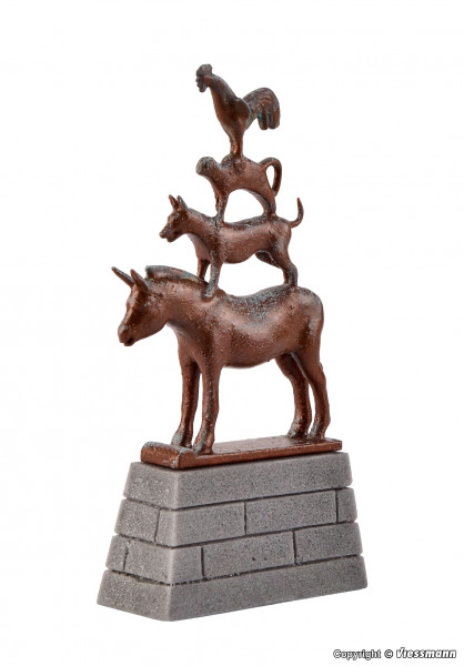 Vollmer 48287 - Bremer Stadtmusikanten Statue, Fertigmodell