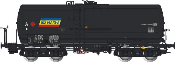 Albert Modell 788042 - CFR Kesselwagen 4-achsig Zaes schwarz Ep.6, "MARFA"