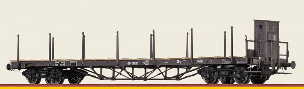 Brawa 50657 - NORD Drehgestellflachwagen Rlyf mit Bremserbühne Ep.2