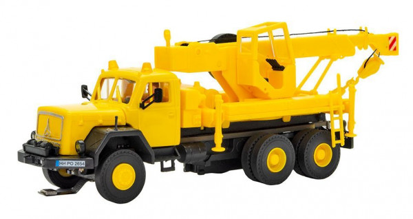 Viessmann 8021 - MAGIRUS DEUTZ 3-achs Bergekran mit Rundumleuchten, gelb, Funktionsmodell