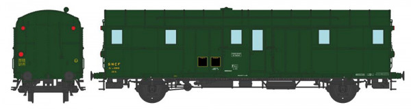 REE VB-318 - SNCF Gepäckwagen OCEM32 grün306 Ep.3b, Region-Süd-West, 3 Schlusslichter