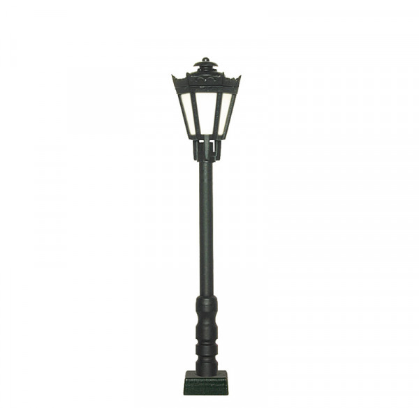Viessmann 60701 - Parklaterne schwarz mit Kontaktstecksockel, LED warmweiß