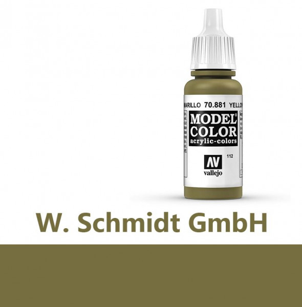 Vallejo 770881 - Model Color Farbe Gelbgrün, Matt, 17 ml