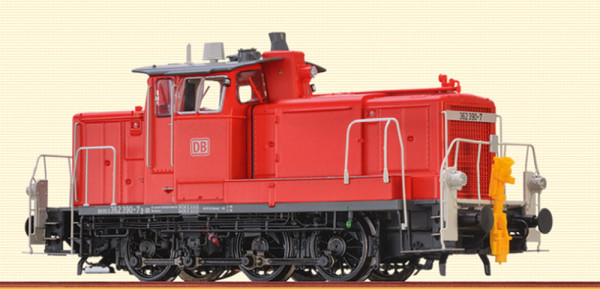 Brawa 42414 - DB AG Diesellok BR 362 verkehrsrot Ep.6, Digital Extra= DCC+Sound, digitale Kupplung