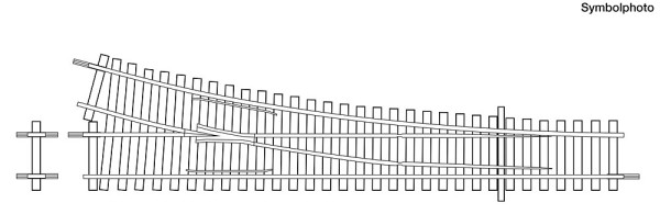 Roco 4042443 - Betonschwellen-Weiche rechts WR 15°