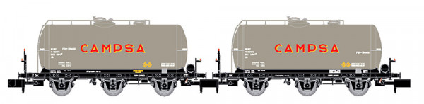 Arnold HN6674 - RENFE 2-tlg. Set dreiachsiger Kesselwagen „CAMPSA“ Ep. III