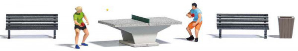 Busch 7843 - Tischtennis, 2 Figuren