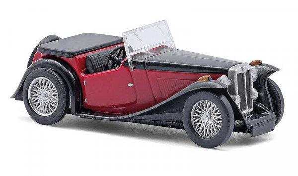 Busch 45919 - MG Midget, Schwarz/Rot