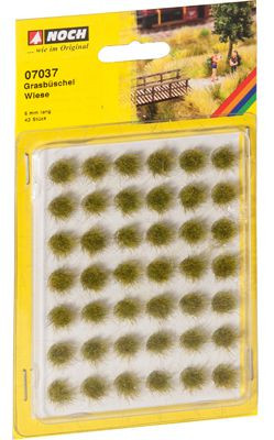 Noch 07037 - Grasbüschel "Wiese" 6mm, 42 St.