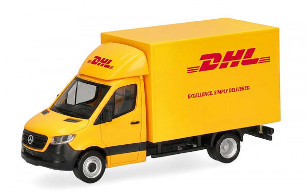 Herpa 099783 - MB Sprinter 18 m Koffer DHL