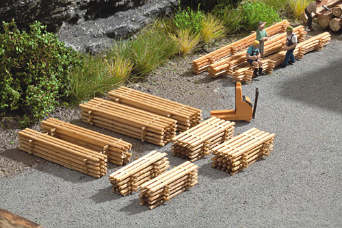 Noch 14214 - Laser-Cut minis Bretterstapel, 8 Stapel