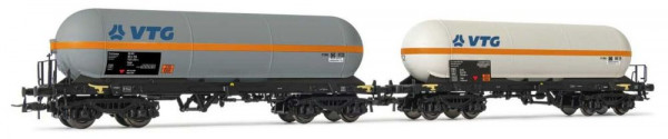 Rivarossi HR6512 - DB Set Gaskesselwagen Zags 2-teilig Ep.5, "VTG", für den Transport von Vinylchlor