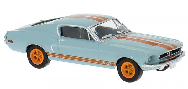 Brekina 19619 - Ford Mustang ´65 hellblau/orange