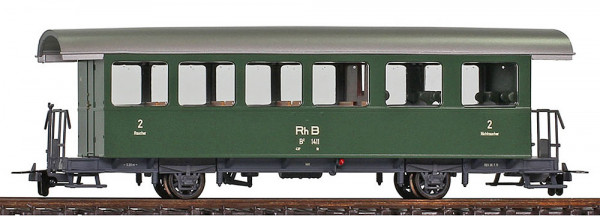 Bemo 3233120 - RhB Personenwagen 2.Klasse 2-achsig B2 1416 grün