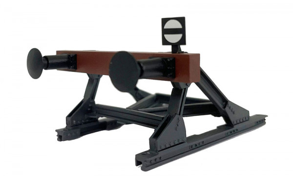 Lenz 55066 - Prellbock mit Puffern, Messing Fertigmodell