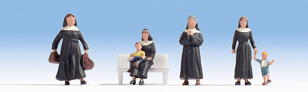 Noch 15400 - Nonnen 6 Figuren (ohne Bank)