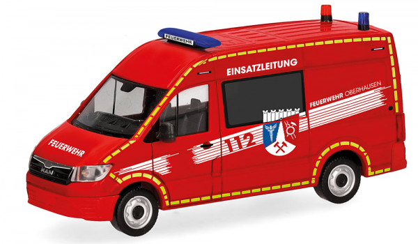 Herpa 098731 - MAN TGE Halbbus Hochdach "Feuerwehr Oberhausen/ELW"
