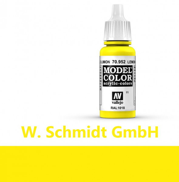 Vallejo 770952 - Model Color Farbe Zitronengelb, Matt, 17 ml