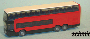Wiking 071502- Mercedes O404DD Resiebus rot