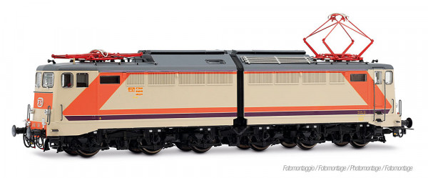 Rivarossi HR9012 - FS, Elektrolok E.646 „Navetta”, „MDVC-Farbgebung, graues Dach, orangefarbenes Rec