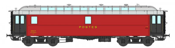 REE VB-247 - SNCF Güterwagen Ambulant OCEM 16 m PAmyi dunkelrot/ hellgraues Dach Drehgestell Y2 Ep.3