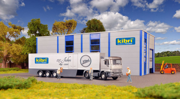 Kibri 12500 - H0 MB Actros 2-achs m. Koffersattelauflieger - Bausatz